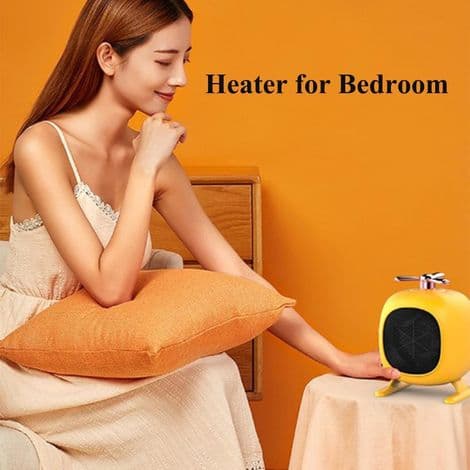 Bärbar Bladlös Tyst Radiator med Överhettningsskydd för Kontor, Vardagsrum, Sovrum - Grön - ÖVRIGT
