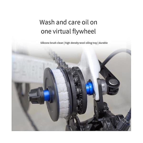 Kædefikser Virtuelt Svinghjul Cykel Mountain Road Kædevaskolieintegreret Dobbeltskive Kædefikser