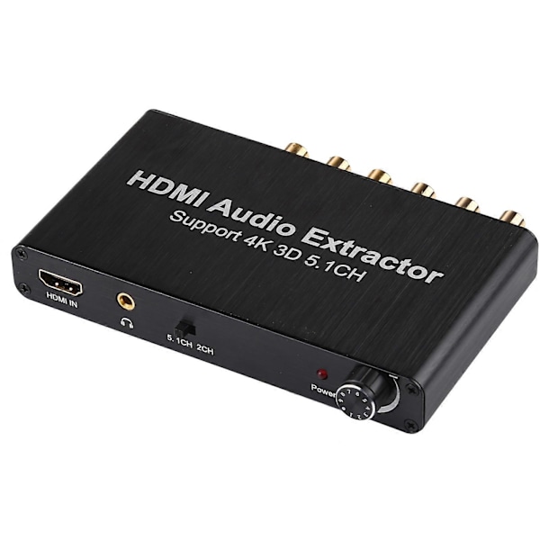 4K 3D HDMI 5.1CH Ljuddekoder Extraktor