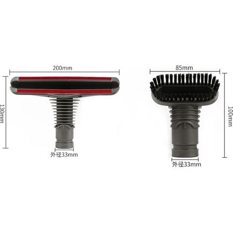 Uppsättning med 6 Dyson dammsugartillbehör: sugmunstycke V6 DC35/DC45/DC52/DC58/DC901 borsthuvudset