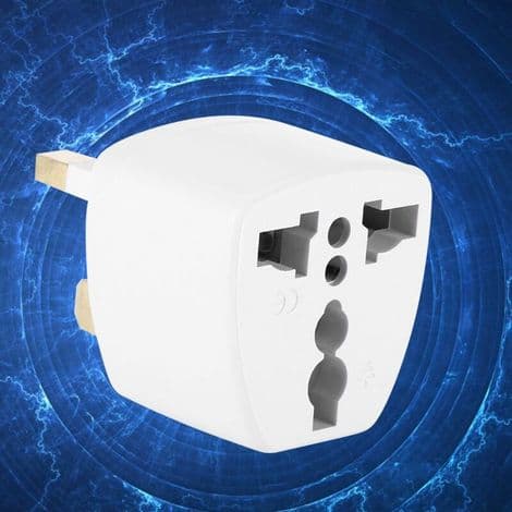 Universell reiseomformeradapter, strømplugg, USA/EU/AU til Storbritannia-konvertering, 220V