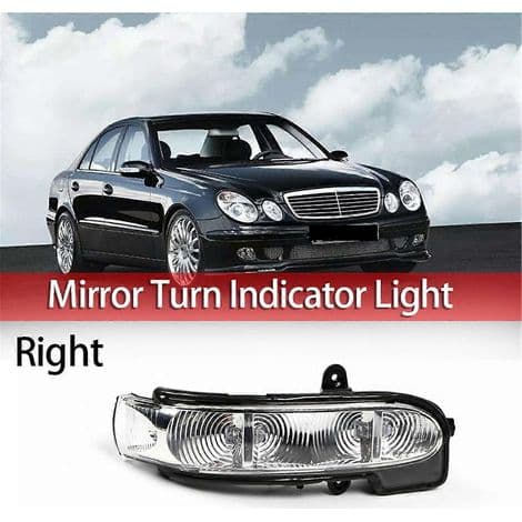 Utvendig bakspeil med integrert LED-indikator for Mercedes C/E-klasse W211 W463 W461 (2004-2012)