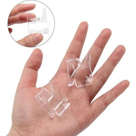 20 stycken triangulära akryldisplayställ, akrylställ, transparenta displayställ för geoder, stenar, agat, fossiler, koraller, ädelstenar