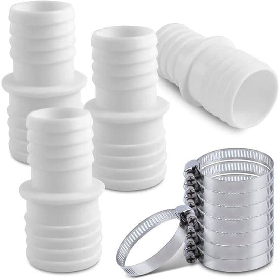 Rørforbinder - AIMOONSA - 4 stk. - 32 mm til 38 mm - Holdbar plast - Rustfri stålklemmer