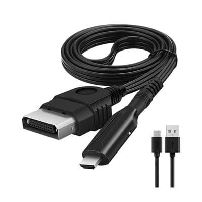 Xbox til HDMI-kompatibel konverter, videoboks, lydadapterkabel til pc og projektor