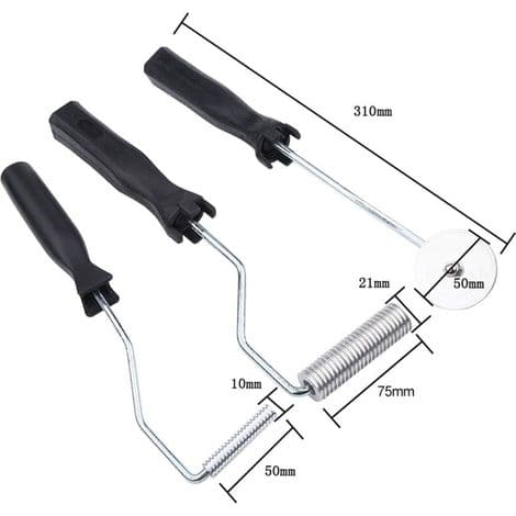 3-delt boblefjernerulle, boblepaddelværktøj, aluminiumslegering glasfiberkit til forme, harpiks, kompositmaterialer