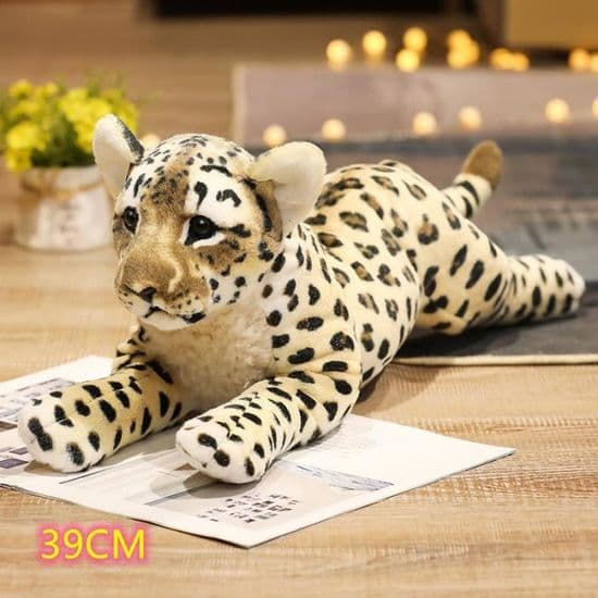39 cm Leopard - Plys Løve, Tiger og Leopard, 39 cm, Søde Simulationslegetøj, Udstoppede og Bløde Dukker