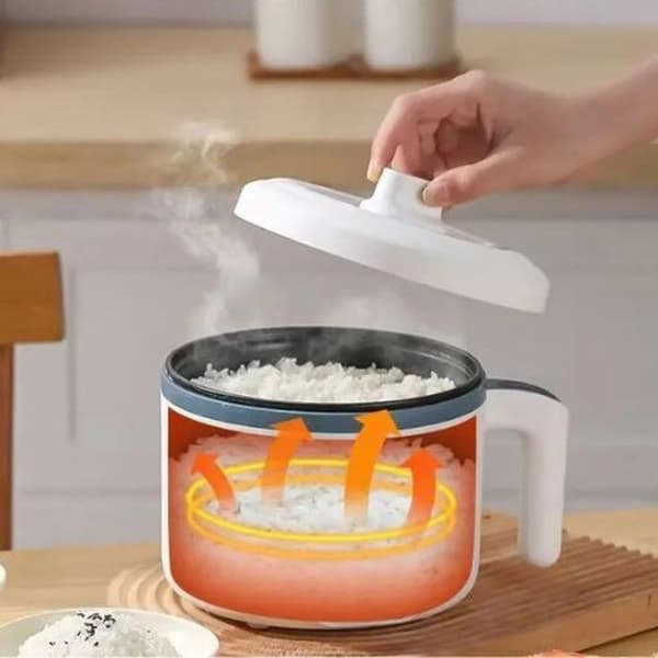 Elektrisk riskoger - EMS - Minigryde - Non-stick - Multifunktionel damper - One-touch start