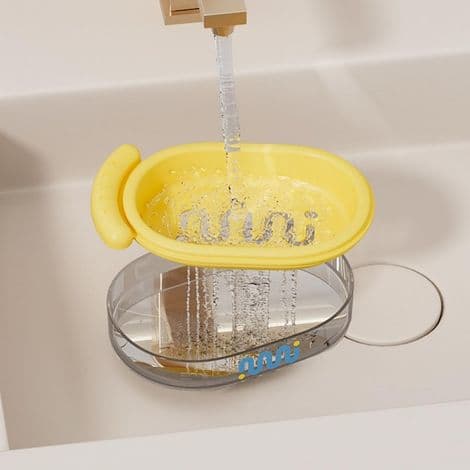 Bärbar resetvålkopp, rektangulär, tillverkad av polypropen (PP) och termoplastisk elastomer (TPE), läckagesäkert lock, 2 delar