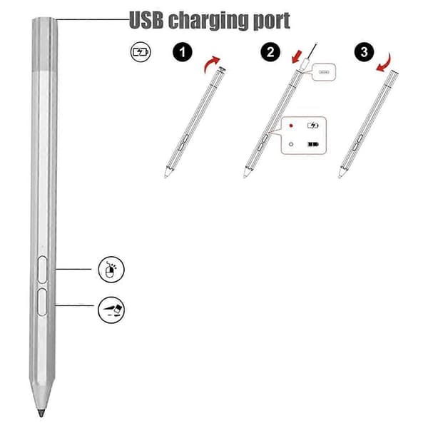 Penna för Precision Pen 2 2023, Tab 11 Gen 2, Tab P11 Pro (Gen 2), Tab P12 Pro, Tab Extreme, Tab M10 Tab