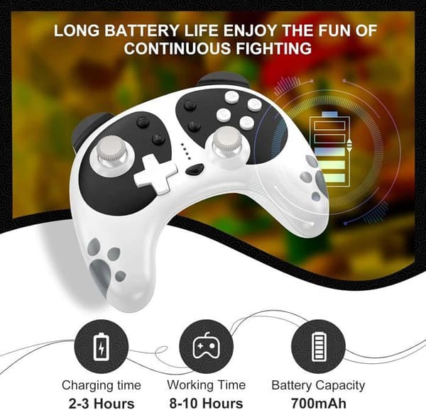 Trådlös handkontroll, Switch Lite/PC-kompatibel handkontroll med NFC-väckningsfunktion, rörelsestöd, a01
