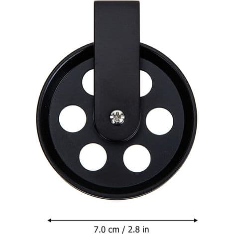 Vintage jernremskive til vægmontering – Maksimal belastning 150 kg – Tovdiameter 10 mm – Til køkken og badeværelse
