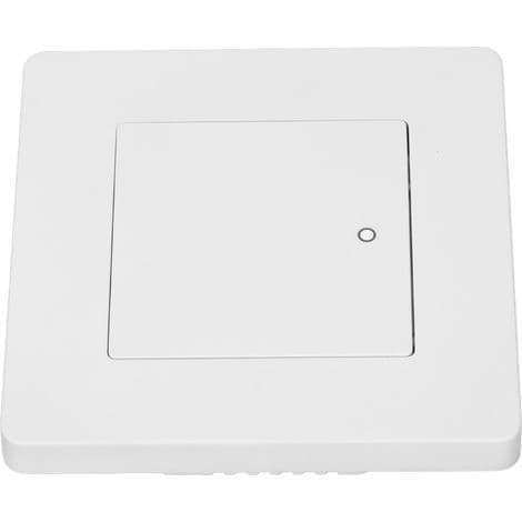Smartbryter med timer, fjernkontroll for lys og gardiner, 100-240V AC, hvit