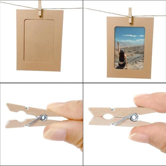 Fotoramar - brunt papper - 20 stycken - DIY fotoramar