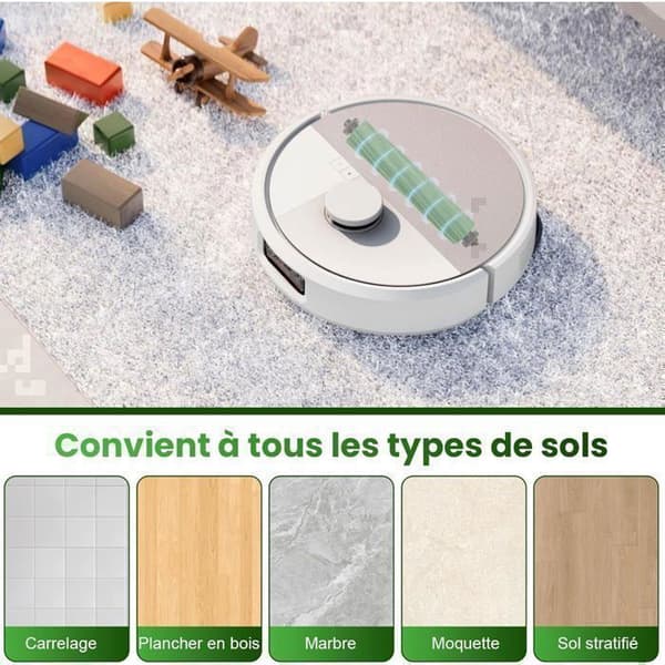 20 tilbehør iRobot Roomba Plus 405/505 Combo Robotstøvsuger, 6 støvsugerposer 4 sidebørster