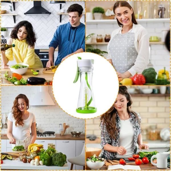 Salladsdressingshaker - Läckagesäker mixer - Slitstarka material - Tål diskmaskin - 1 styck