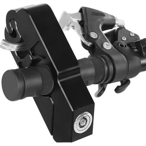 Universal CNC aluminiumslegering motorcykel styr bremsegreb lås (sort)