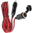 Cigarettænder forlængerledning - 5M - 12V/24V - 15A sikring - 16 AWG