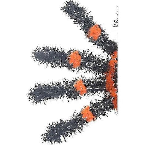 Edderkoppdekoration til Halloween-guirlande - 36 cm