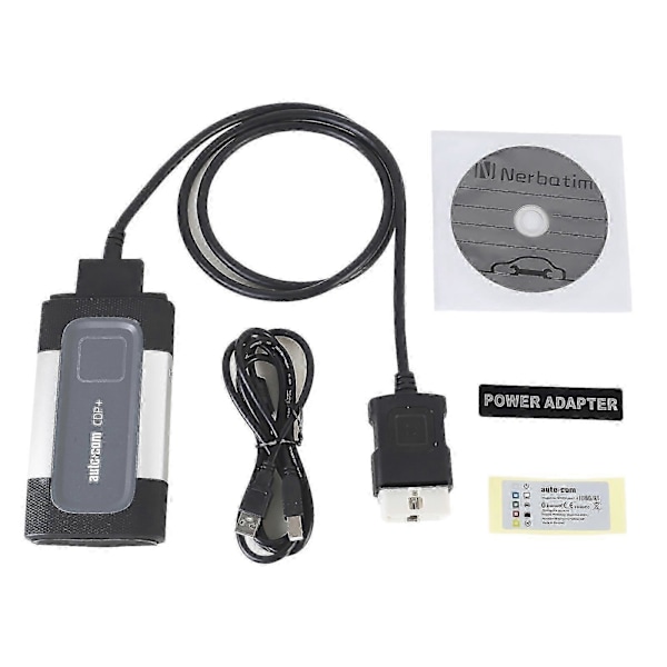Autocom CDP+ Professional Bluetooth Auto TCS CDP Pro Plus för Autocom Diagnostiska Bilkablar OBD2 Diagnostiskt Verktyg för BMW (Svart)