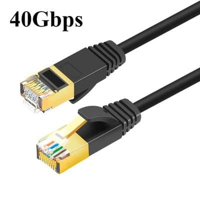 AuTech® 1.5M Cat 8 Ethernet-kabel RJ45 Superfin Højhastighedsnetværk 40 Gbps 2000 MHz SFTP Kompatibel med PC TV-boks Nintendo Switch