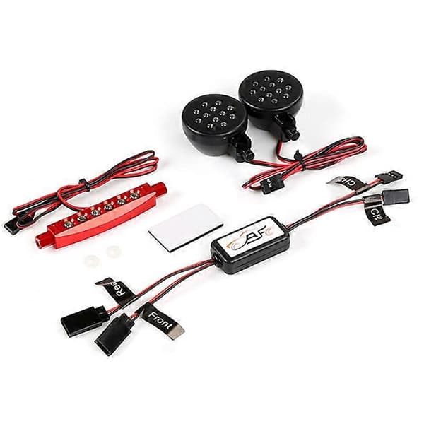 For- og baglygte med controller til Hpi Rovan Km Baja 5B 1/5 RC bil opgraderingsdele