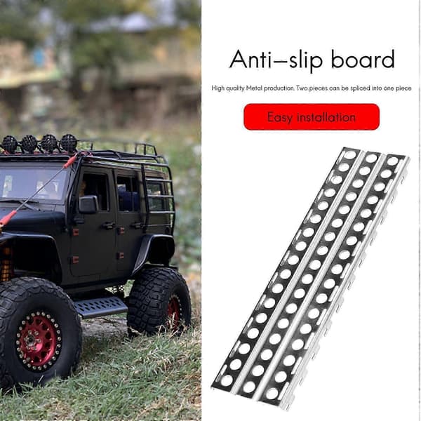 2 stk. sandplade i rustfrit stål til Axial SCX10 -4 D90 1/10 RC Crawler Car JP