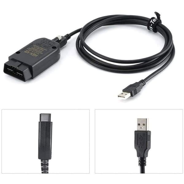Bildiagnostikkabel - ZOR® - HEX V2 VCDS VAG COM 25.3 - VW/Audi/Skoda/Seat-kompatibel - USB
