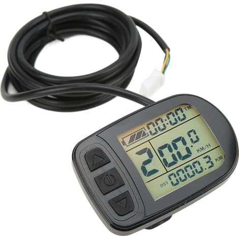 LCD5 Elcykelcomputer til 72V Elcykler med SM-stik - Cykelkonverteringsdisplay