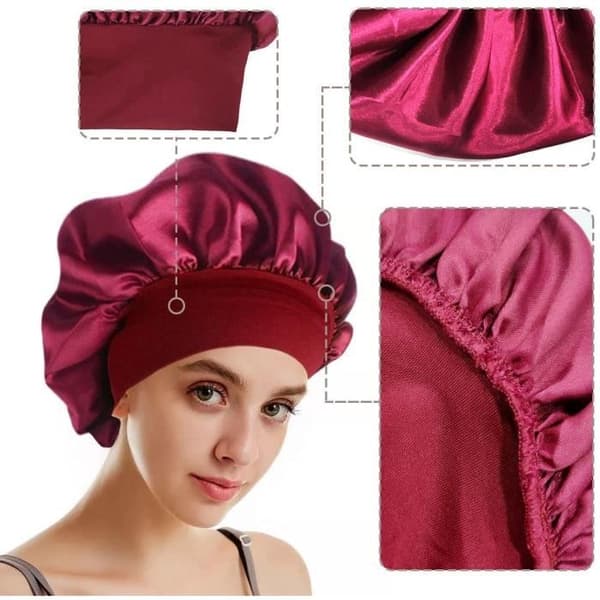 Duschmössa - Dam - Satin - Elastisk - Vattentät - 2 stycken