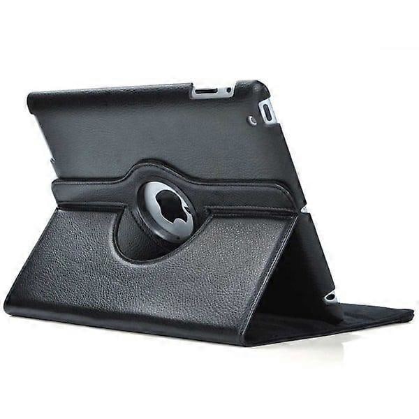 iPad Pro 3/4/5/6 12.9\" 360 Smart Cover Fodral PU Läder Svart Svart
