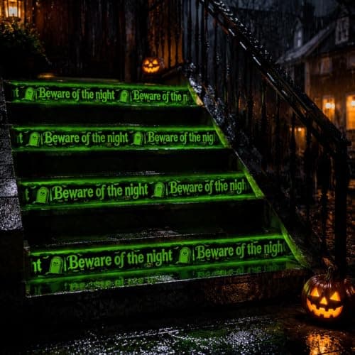 Halloween Advarselstape, Lysende Advarselsdekoration