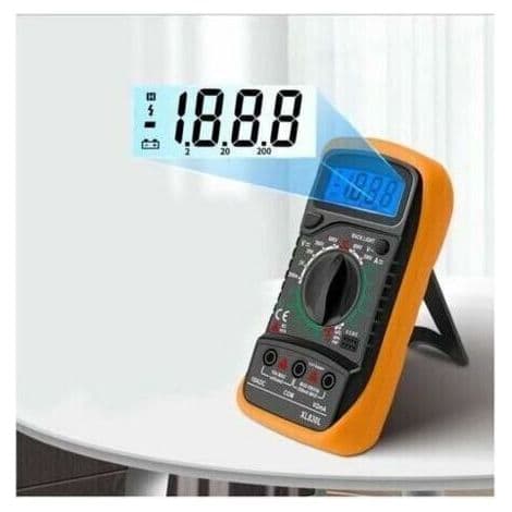 Multimeter, ohmmeter og ammeter XL830L 2000 Count Digitalt Multimeter Mini Multimeter Batteritester Strøm Spenning AC DC Motstand Summer Transistor