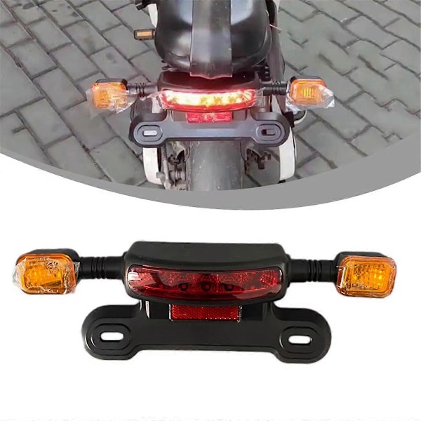 3-i-1 LED Baklykta Elektrisk Cykel Blinkers Baklampa E-Bike Bakre Bakljus Indikator Cykling