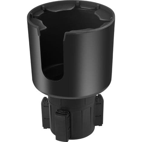 Udtrækkelig bilkopholderadapter med justerbar base og underlag til de fleste bilkopholdere