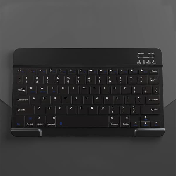 Langaton Bluetooth-näppäimistö - 10-tuumainen ladattava musta