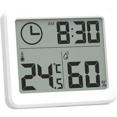 Innendørs termometer og hygrometer - Temperatur- og fuktighetsmåler - Romkomfort - Digital