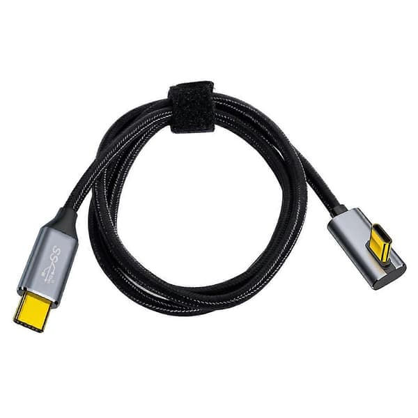 Type A UC-064-LP-2.0M 90 Graders Lavprofil Vinklet USB3.1 Type-C Han til Han 10Gbps Datakabel
