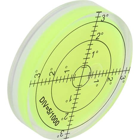 60 mm rundt vaterpas med gradueret skala til afbalancering af stativer og kameraplatforme