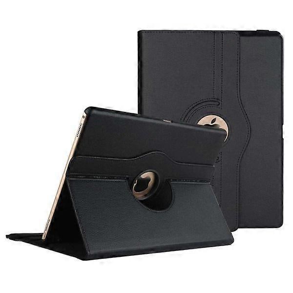 iPad Pro 3/4/5/6 12.9\" 360 Smart Cover Fodral PU Läder Svart Svart
