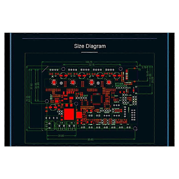 BIGTREETECH BTT SKR MINI E3 V3.0 32 Bit Bundkort Onboard TMC2209 UART 3D Printer Dele til Ender3