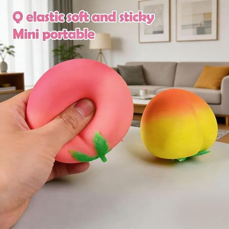 KOWOLL Grøn Æble Squishy Stressbold, Klemmelegetøj til Børn, Klemmebold