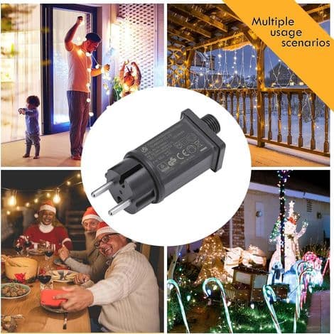 IP44 Vandtæt LED Transformer, Driver Strømadapter, Lavspændings LED Adapter, IP44 Strømforsyning til Julelys med Stik