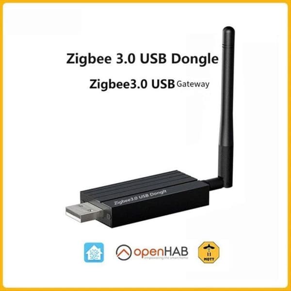Zigbee 3.0 Multiprotokoll Plug & Play USB-dongel för Home Assistant OpenHAB ZigBee 2MQTT