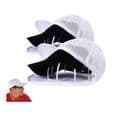 2-delt hattevasker for vaskemaskin - hattevaskebur med nettingvaskepose, hatteform for vaskemaskin