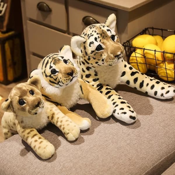 39 cm Leopard - Plys Løve, Tiger og Leopard, 39 cm, Søde Simulationslegetøj, Udstoppede og Bløde Dukker