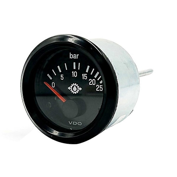 0-25bar 24V VDO Oljetrycksmätare 52mm Dieselgenerator Delar