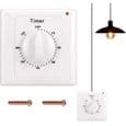 Nedtellingstimerbryter - ZOR® - 60-minutters timer - Vannbestandig - 86x86 mm