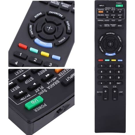 Universell erstatningsfjernkontroll for Sony RM-YD038, RM-YD033, RM-ED040