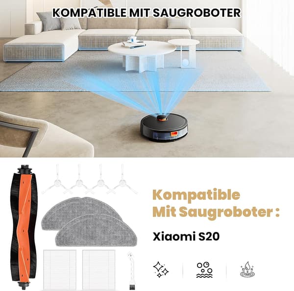 Varaosapaketti Xiaomi S20 -robotti-imurille